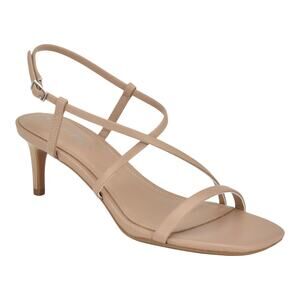 Calvin Klein Women's Ishaya Strappy Stiletto Sandals Light Natural Size 7